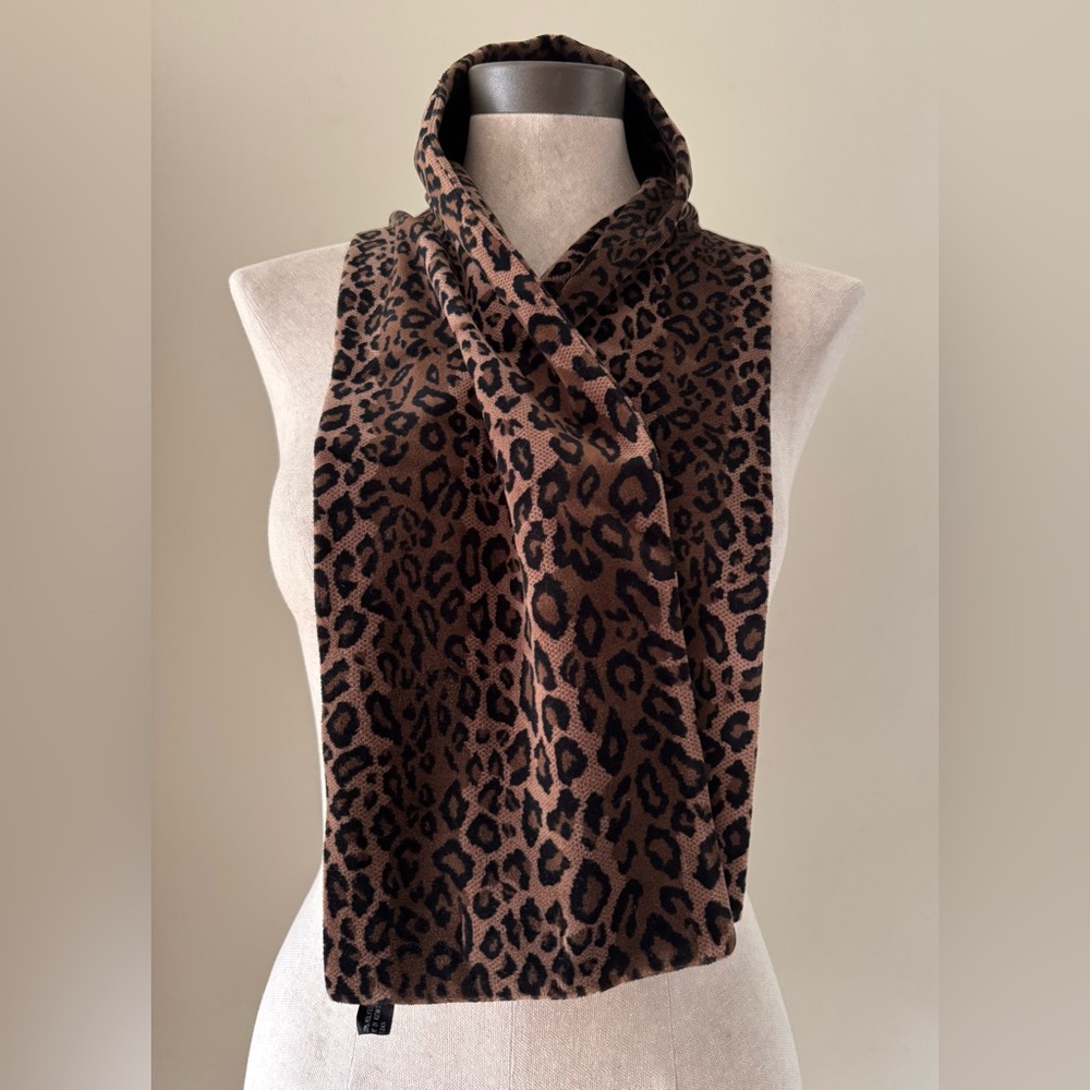 Ben Berger Luxury Collection Leopard Print Scarf